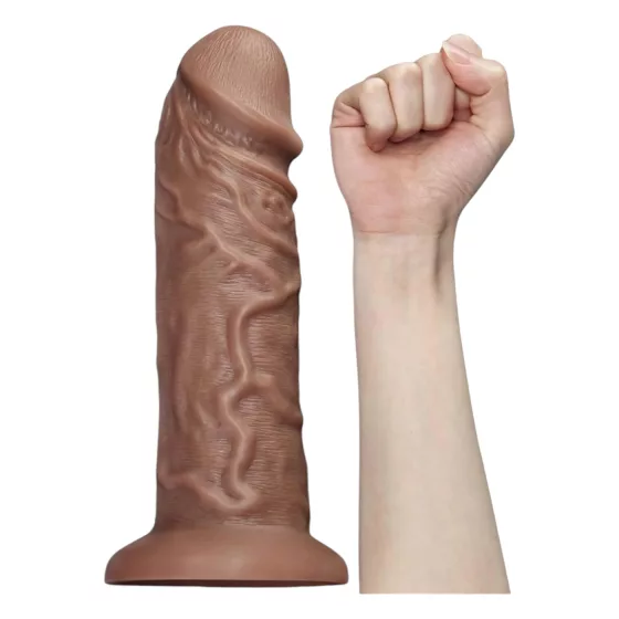 Lovetoy Chubby - realistický dildo s prísavkou - 25 cm - telová farba