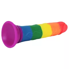 Lovetoy Prider 7.0 - realistické dildo - 19 cm (dúhové)