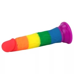 Lovetoy Prider 7.0 - realistické dildo - 19 cm (dúhové)