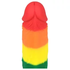 Lovetoy Prider 7.0 - realistické dildo - 19 cm (dúhové)