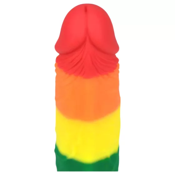Lovetoy Prider - realistický dildo - 19 cm - dúhové