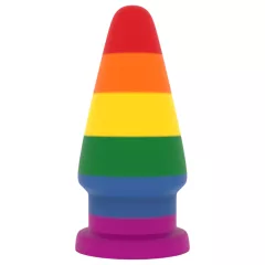   Lovetoy Prider - análny rozťahovací plug - 15 cm (dúhový)