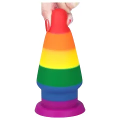   Lovetoy Prider - análny rozťahovací plug - 15 cm (dúhový)