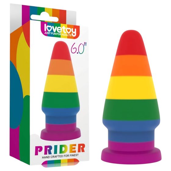 Lovetoy Prider - análny expandér - 15cm (dúha)