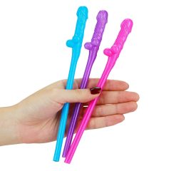   Lovetoy - realistická slamka na penis (ružovo-modro-fialová)