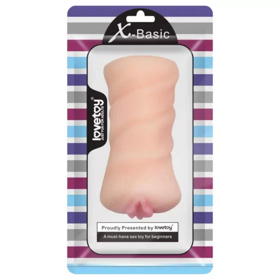 Lovetoy X-Basic - masturbátor umelá vagína - prírodná farba