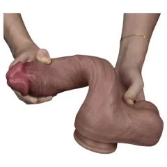  Lovetoy Nature Cock - realistický dvojvrstvový dildo - 26 cm - telová farba