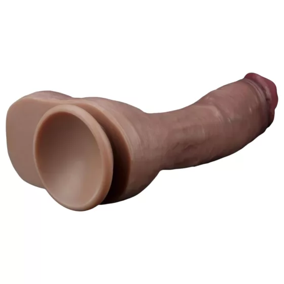 Lovetoy Nature Cock - realistický dvojvrstvový dildo - 26 cm - telová farba