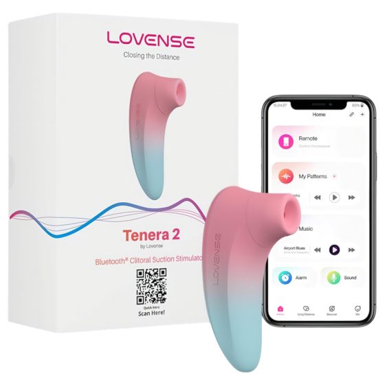 LOVENSE Tenera 2 - inteligentný klitorálny stimulátor (modro-ružový)