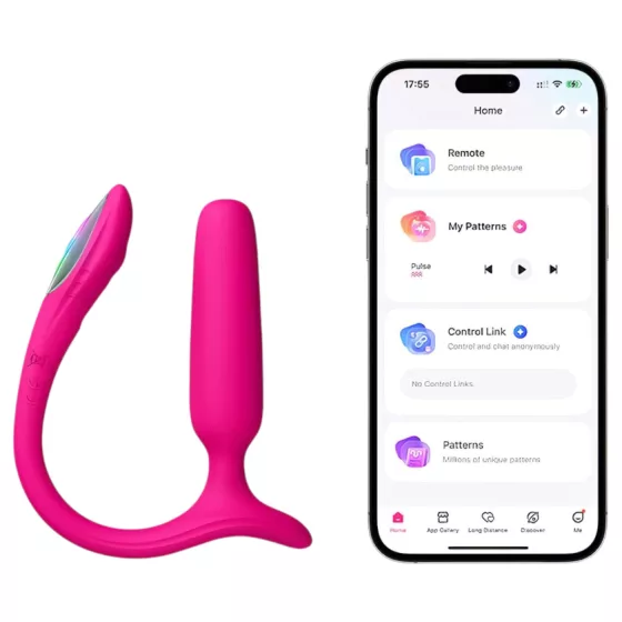 LOVENSE Lush Anal - inteligentný análny vibrátor (ružový)