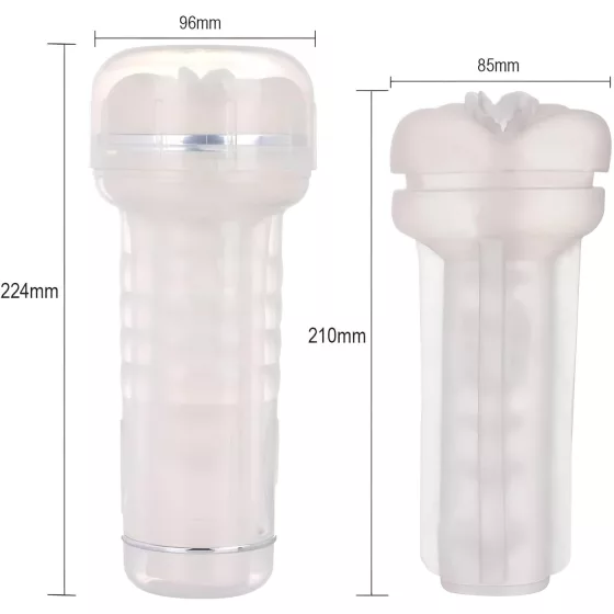 Tracy's Dog Crystal - realistická umelá vagína masturbátor - priehľadná