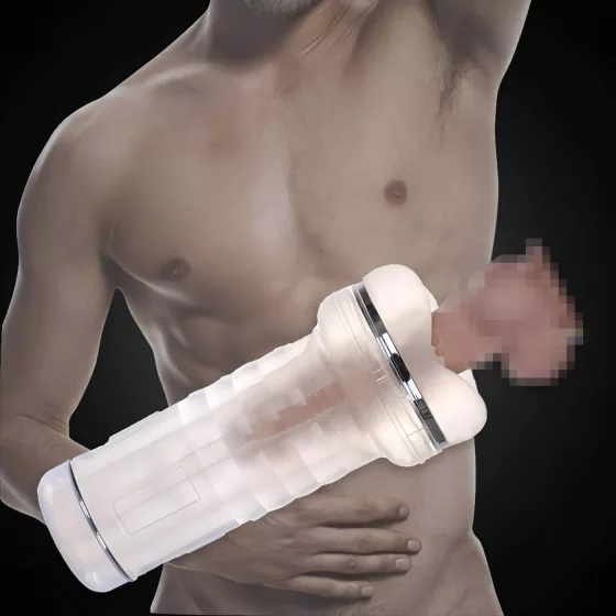 Tracy's Dog Crystal - realistická umelá vagína masturbátor - priehľadná