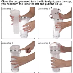   Tracy's Dog Crystal - realistická umelá vagína masturbátor - priehľadná