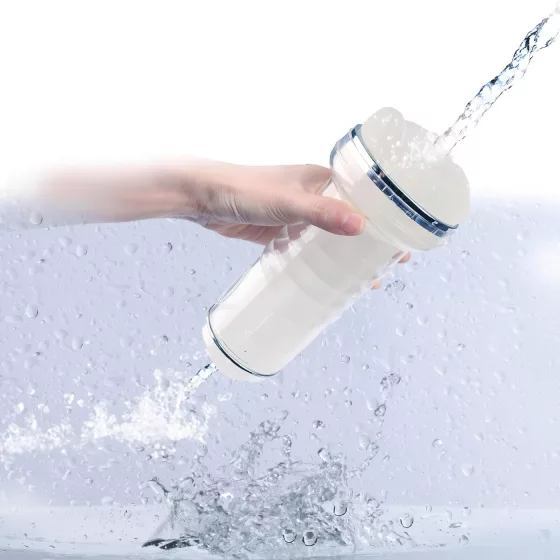 Tracy's Dog Crystal - realistická umelá vagína masturbátor - priehľadná