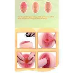   Tracys Dog Cup - masturbátor realistická vagína v púzdre (čierno-telová farba)