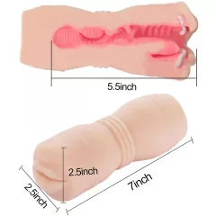   Tracy's Dog Cup - ústa masturbátor s realistickými zubami - naturálny