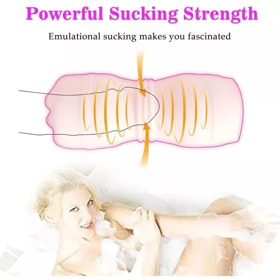 Tracy's Dog Cup - ústa masturbátor s realistickými zubami - naturálny