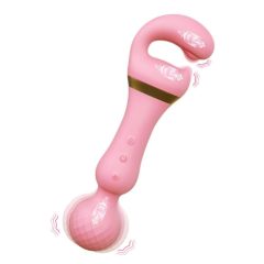   Tracy's Dog Magic Wand - dobíjací masážny vibrátor 3v1 (ružový)