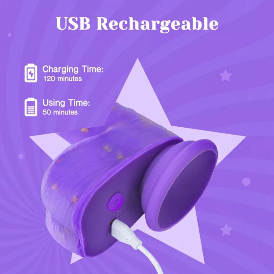 Tracy's Dog Jelivoy - realistický vibrátor - 22 cm - fialový