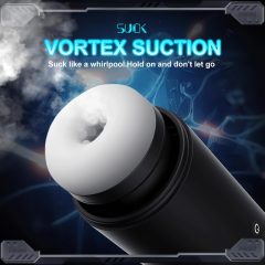 Panter - pohyblivý, sanie-vibračný masturbátor (čierny)