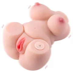   Lonely - realistický vibračný torzo masturbátor - telová farba
