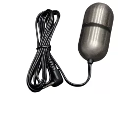   DG-LAB Matte Steel - dvojpólová oválna oceľová elektróda (strieborná)