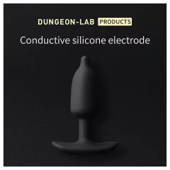   DG-LAB - bipolárny, vodivý silikónový análny kolík s elektródou (čierny)