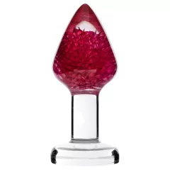 LOVISS Flower - análny kolík - purpurová (priehľadná)