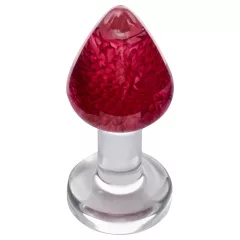 LOVISS Flower - análny kolík - purpurová (priehľadná)