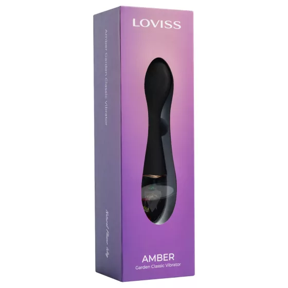 LOVISS Flower - vibrátor na bod G (čierny)