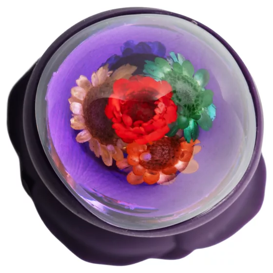 LOVISS Flower - análny vibrátor na diaľkové ovládanie (fialový)