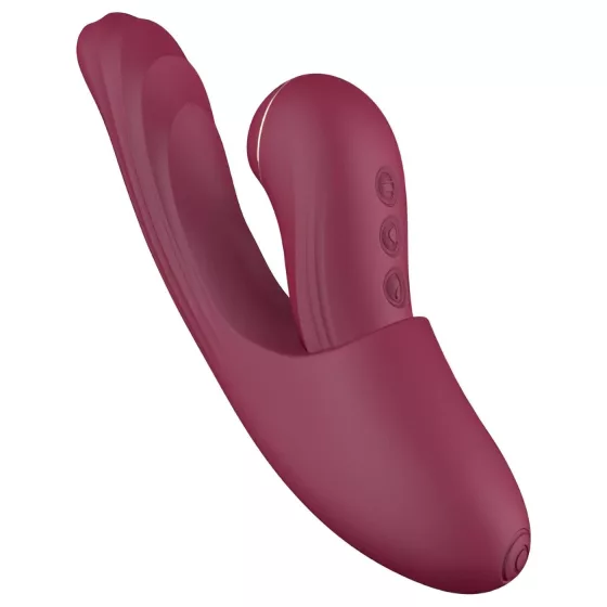 Vibeconnect - vibrátor na bod G a klitoris - 2v1 - červený