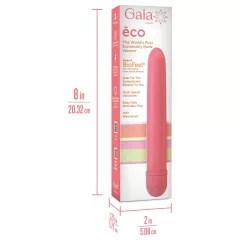Gaia - vibrátor - ekologický, veľký - ružový