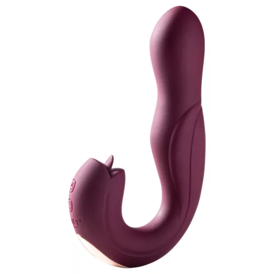 Honey Play Box Joi - vibrátor na G-bod s rotáciou a lízaním - fialový