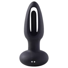 Honey Play Box - anál vibrátor s jazýčkom - čierny