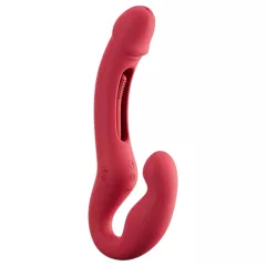   Honey Play Box Harmony Duo - Aplikáciou ovládaný pripínací jazýčkový vibrátor (červený)