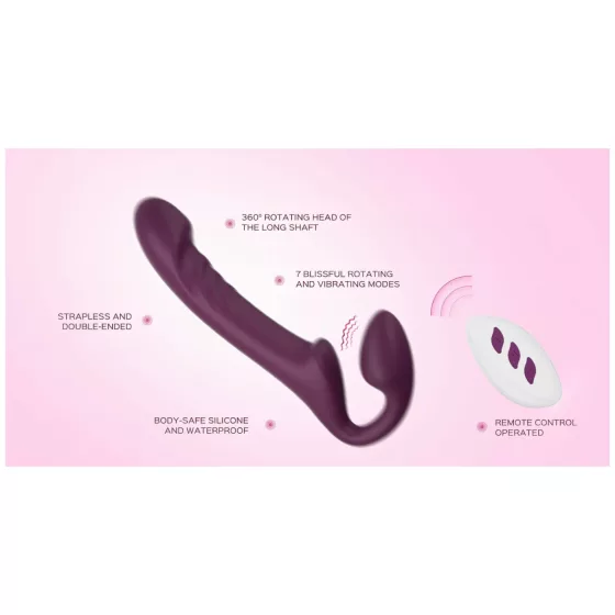 Honey Play Box Bliss - pripínací vibrátor s rotujúcimi korálkami - fialový