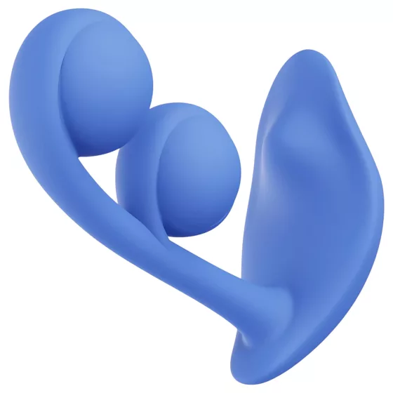 Honey Play Box Melody - vibrátor s perličkami a klitorálnym stimulátorom - modrý