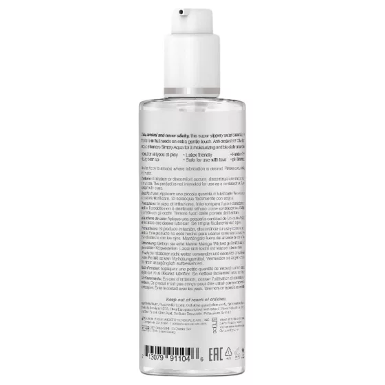 Wicked Simple Aqua - 100 % vegánsky lubrikant (120 ml)