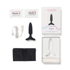   LOVENSE Hush 2 XS - dobíjací malý análny vibrátor (25 mm) - čierny