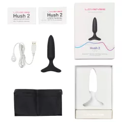   LOVENSE Hush 2 XS - malý análny vibrátor na batériu (25 mm) - čierny