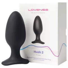   LOVENSE Hush 2 L - malý análny vibrátor s batériou (57 mm) - čierny
