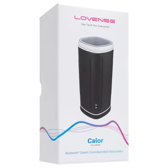 LOVENSE Calor - inteligentný ohrievací masturbátor (čierny)