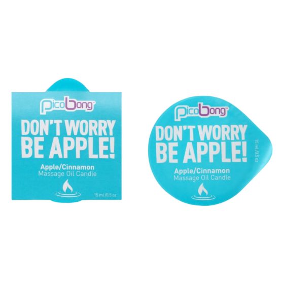 Picobong Don't Worry Be Apple! - masážna sviečka (jablko-škorica)