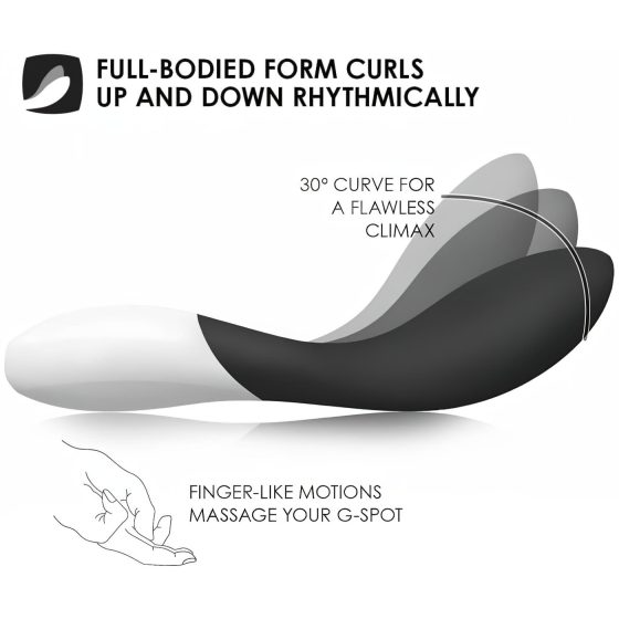 LELO Mona Wave - vibrátor na bod G - vodotesný - čierny