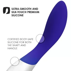 LELO Mona Wave - vibrátor na bod G - vodotesný - modrý