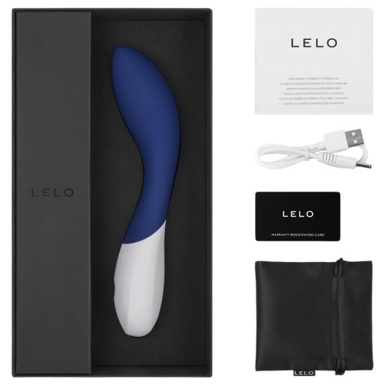 LELO Mona Wave - vibrátor na bod G - vodotesný - modrý