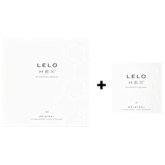 LELO Hex Original - luxusné kondómy balenie (36+3 ks)