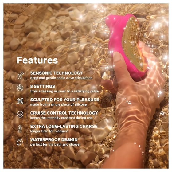 LELO Sona Cruise - stimulátor klitorisu s vlnami - ružový