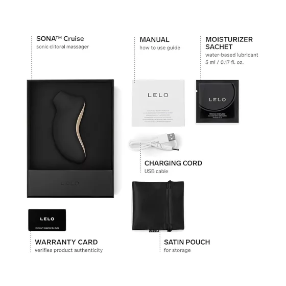 LELO - stimulátor klitorisu s vlnami - čierny